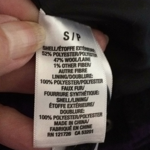 Jacket Sz SP Aeropostale purple/black plaid - Picture 7 of 7